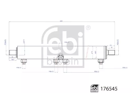 FEBI BILSTEIN 1x Slave Cylinder, power steering (176545)