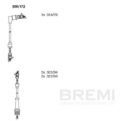 BREMI Ignition Cable Kit (300/172)