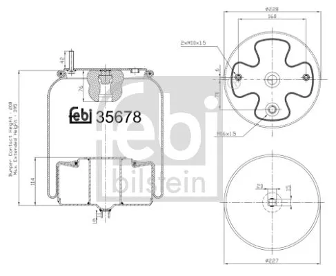 1x Bellow, air suspension