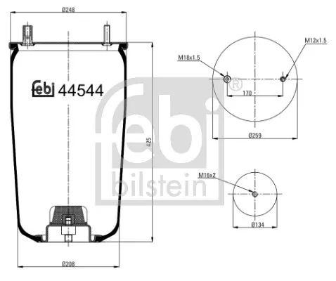 1x Bellow, air suspension