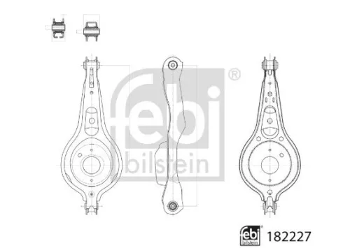 FEBI BILSTEIN 1x Control/Trailing Arm, wheel suspension (182227)