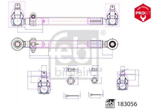 FEBI BILSTEIN 1x Centre Rod Assembly (183056)