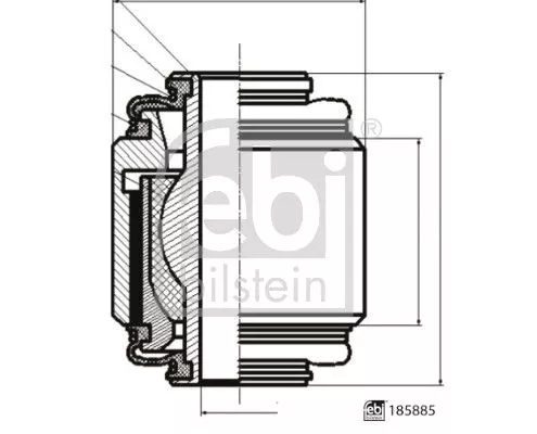 1x Mounting, control/trailing arm