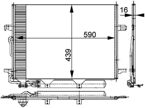 MAHLE Condenser, air conditioning (AC 318 000P)