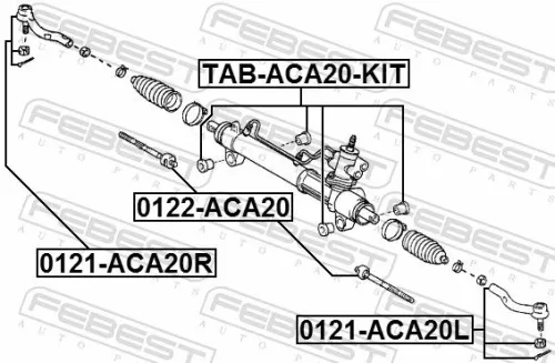 FEBEST Tie Rod End (0121-ACA20L)