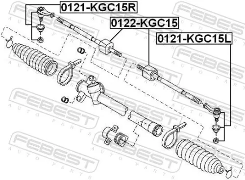 FEBEST Inner Tie Rod (0122-KGC15)
