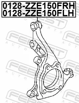 FEBEST Steering Knuckle, wheel suspension (0128-ZZE150FRH)