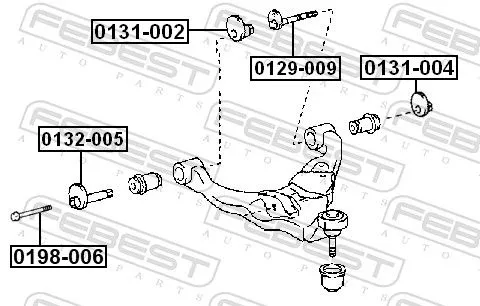 FEBEST Camber Correction Screw (0129-009)