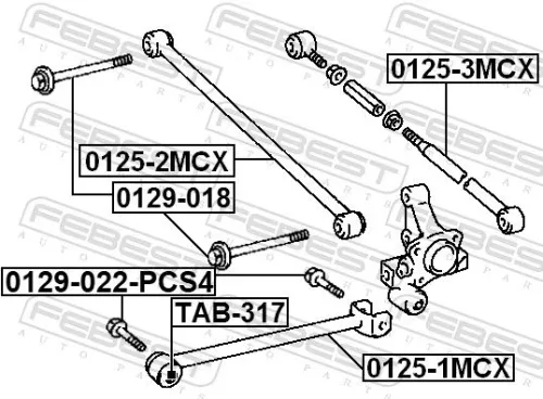 FEBEST Camber Correction Screw (0129-018)