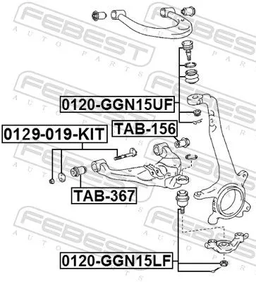 FEBEST Camber Correction Screw Set (0129-019-KIT)