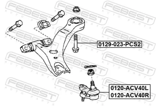 FEBEST Camber Correction Screw (0129-023-PCS2)