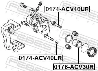 FEBEST Guide Bolt, brake caliper (0174-ACV40LR)