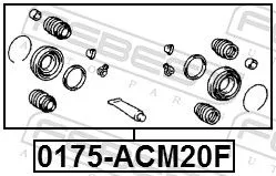 FEBEST Repair Kit, brake caliper (0175-ACM20F)