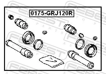 FEBEST Repair Kit, brake caliper (0175-GRJ120R)