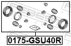 FEBEST Repair Kit, brake caliper (0175-GSU40R)