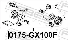 FEBEST Repair Kit, brake caliper (0175-GX100F)