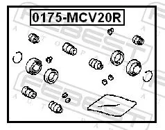 FEBEST Repair Kit, brake caliper (0175-MCV20R)