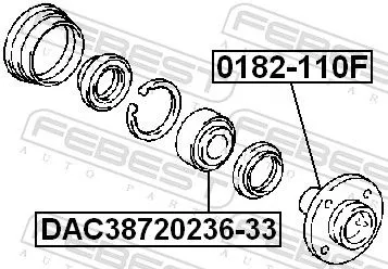 FEBEST Wheel Hub (0182-110F)