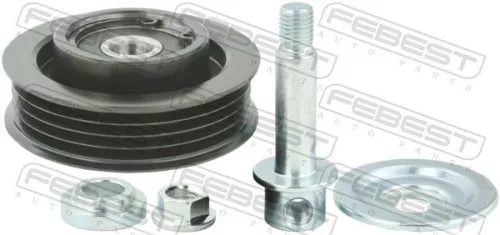 FEBEST Tensioner Pulley, V-ribbed belt (0187-VDJ200)