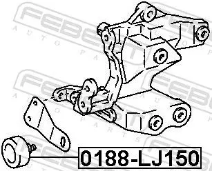 FEBEST Deflection/Guide Pulley, V-ribbed belt (0188-LJ150)