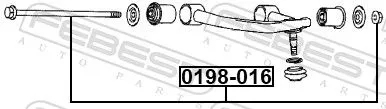 FEBEST Camber Correction Screw (0198-016)