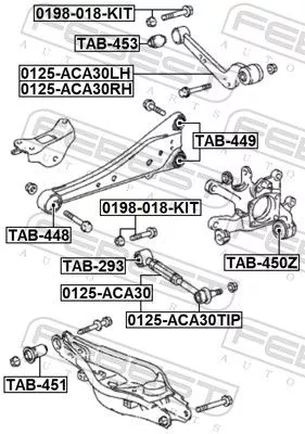 FEBEST Camber Correction Screw Set (0198-018-KIT)