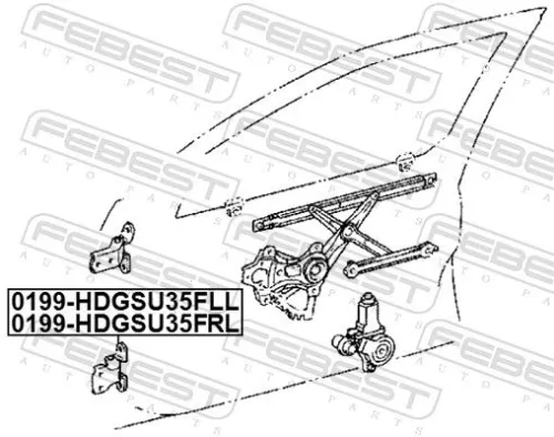 FEBEST Door Hinge (0199-HDGSU35FRL)