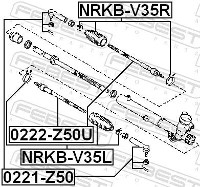 FEBEST Tie Rod End (0221-Z50)