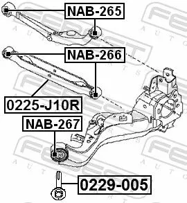 FEBEST Camber Correction Screw (0229-005)