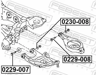 FEBEST Camber Correction Screw (0229-007)