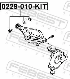 FEBEST Camber Correction Screw Set (0229-010-KIT)