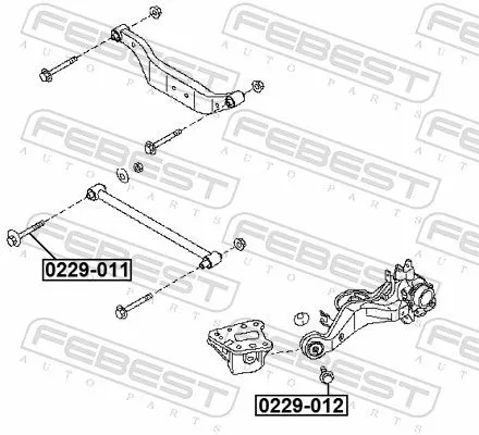 FEBEST Camber Correction Screw (0229-012)