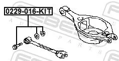 FEBEST Camber Correction Screw Set (0229-016-KIT)