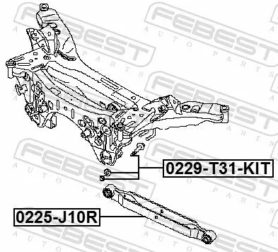 FEBEST Camber Correction Screw Set (0229-T31-KIT)