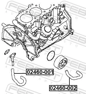 FEBEST Coolant Pipe (02460-002)