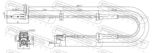 FEBEST Sensor, wheel speed (02606-001)