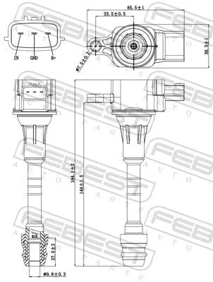 FEBEST Ignition Coil (02640-003)