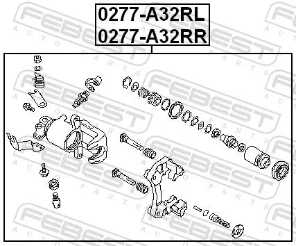 FEBEST Brake Caliper (0277-A32RR)
