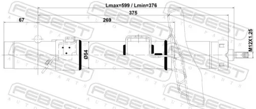 FEBEST Shock Absorber (03110-007FR)