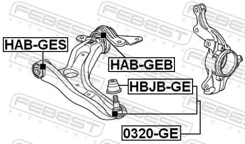 FEBEST Ball Joint (0320-GE)