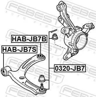 FEBEST Ball Joint (0320-JB7)