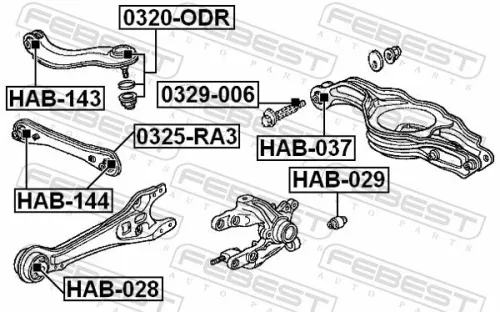 FEBEST Ball Joint (0320-ODR)