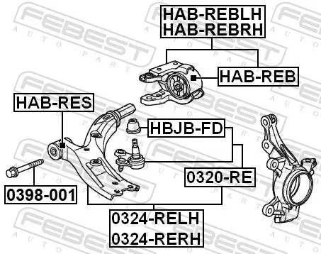 FEBEST Ball Joint (0320-RE)