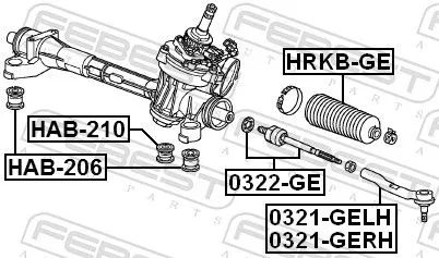 FEBEST Tie Rod End (0321-GELH)