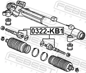 FEBEST Inner Tie Rod (0322-KB1)