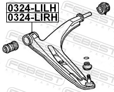 FEBEST Control/Trailing Arm, wheel suspension (0324-LILH)