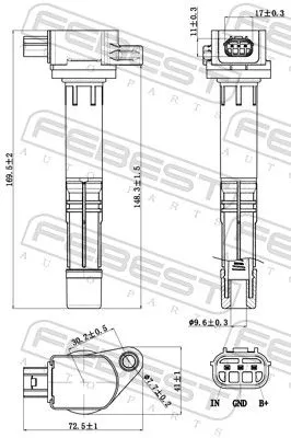 FEBEST Ignition Coil (03640-006)