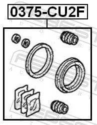 FEBEST Repair Kit, brake caliper (0375-CU2F)