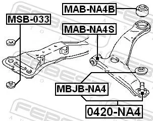 FEBEST Ball Joint (0420-NA4)