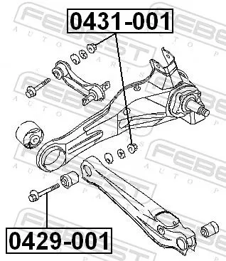 FEBEST Caster Shim, axle beam (0431-001)